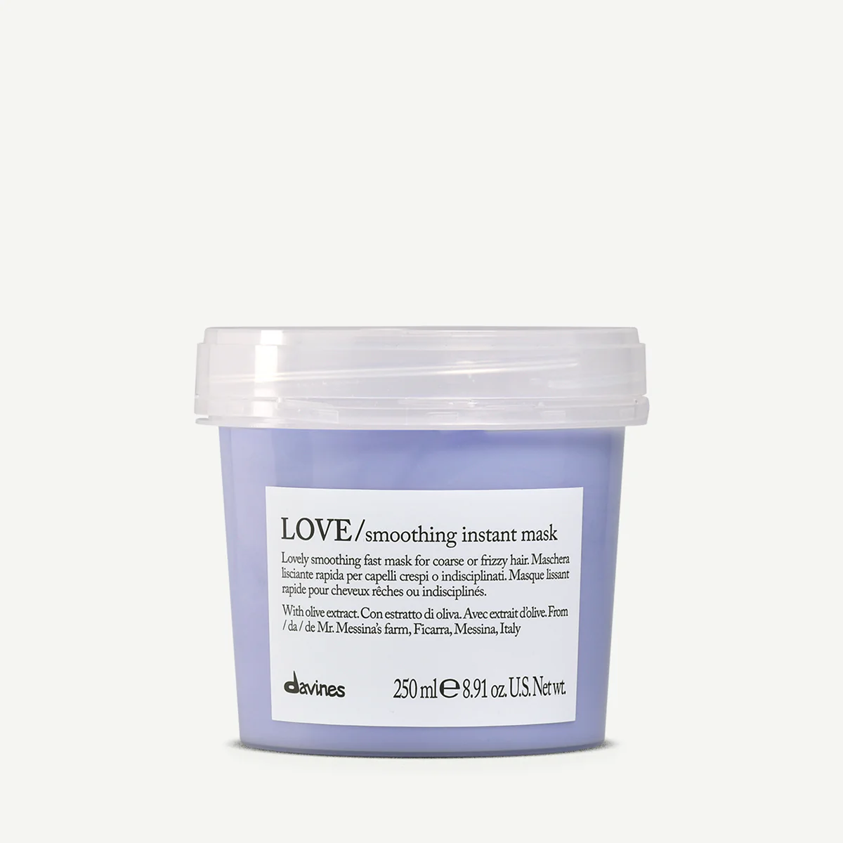 Davines love smoothing instant mask. Mascarilla instantanea peluquería Sarabia Boadilla del Monte